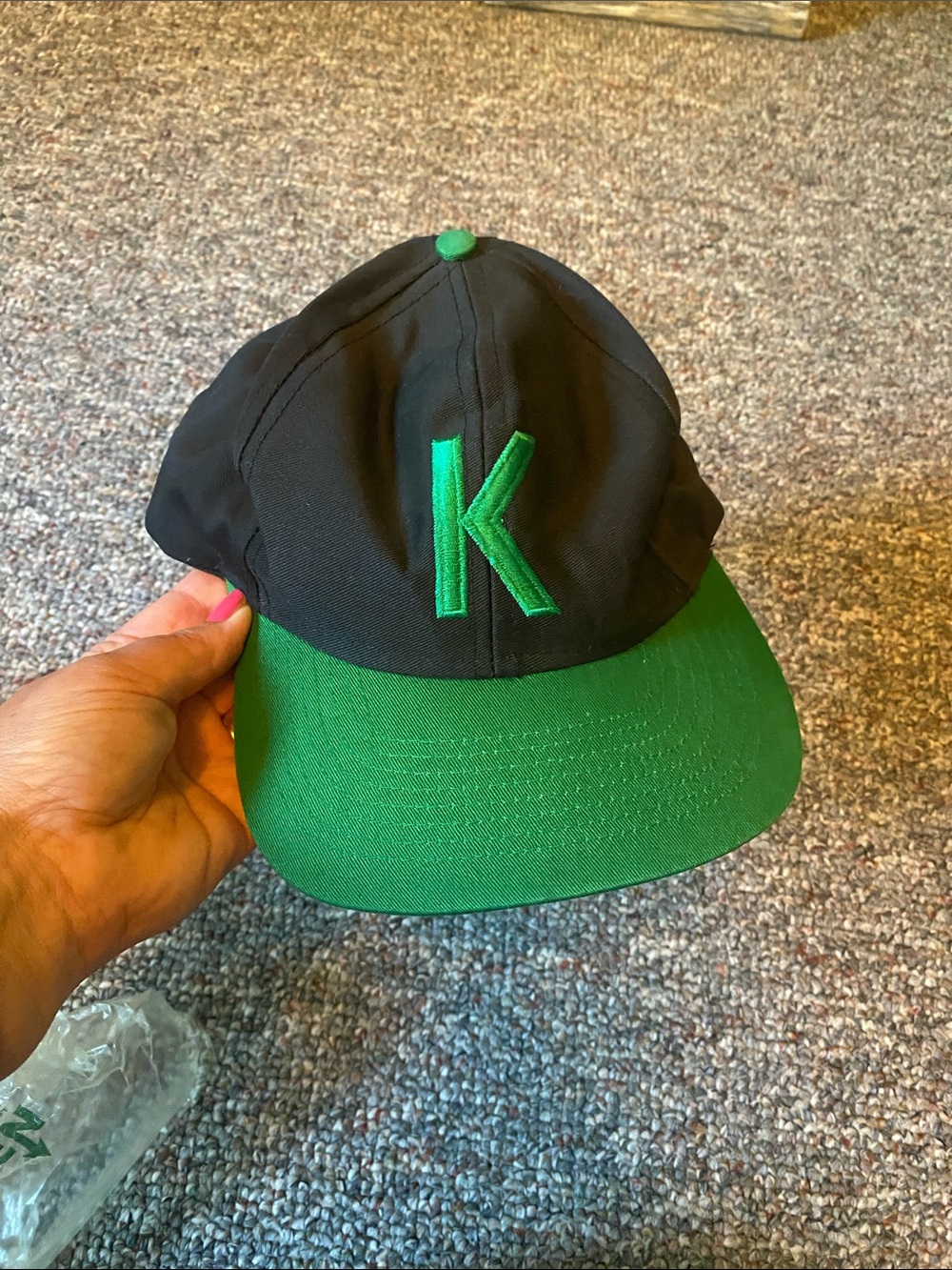 Retro ‘K' for ‘Kool’ on back Baseball Cap - Women or Men’s Hat